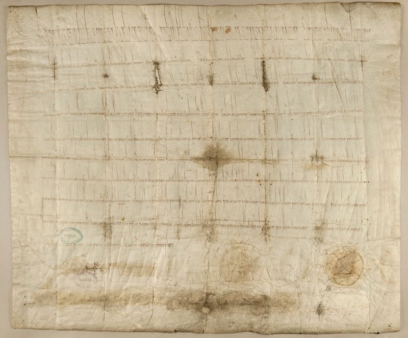 Charte de Charles le Chauve pour l'abbaye de Ferrières - mai 841.