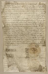 Dipl�me de Hugues Capet pour l'abbaye de Fleury - 993. 